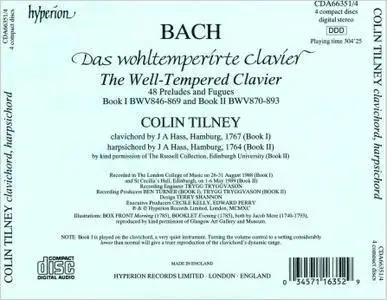 Colin Tilney - Johann Sebastian Bach: The Well-Tempered Clavier, Book 1 & 2 (1990) 4CDs
