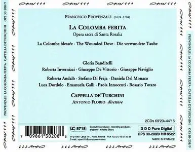 Antonio Florio, Cappella de' Turchini - Francesco Provenzale: La Colomba ferita (1997)