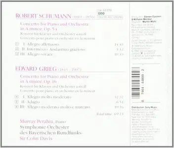 Murray Perahia, Bavarian Radio Symphony Orchestra, Sir Colin Davis - Schumann & Grieg: Piano Concertos (1989)