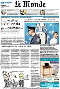 Le Monde et Suppléments du Dimanche 3 et Lundi 4 Juin 2012