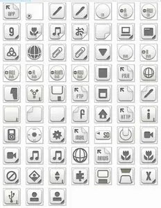 Icons Megapack release 001 - Albook and Sticker icon sets
