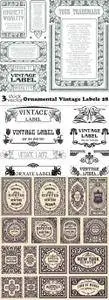 Vectors - Ornamental Vintage Labels 28