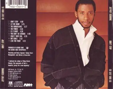 Jeffrey Osborne - Don't Stop (1984) {W. Germany for USA}