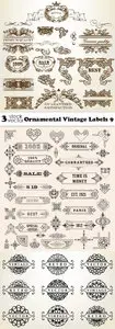 Vectors - Ornamental Vintage Labels 9