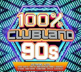 VA - 100% Clubland 90s (2017)