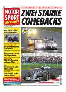 MOTORSPORT aktuell – 04. November 2015