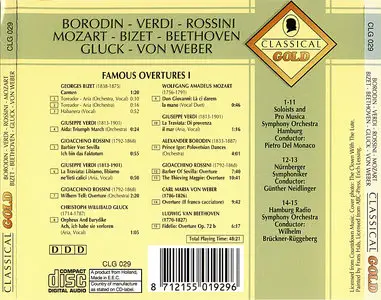 Borodin/Verdi/Rossini/Mozart/Bizet/Beethoven: Famous Overtures I (1995)