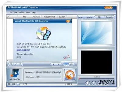 Xilisoft AVI to DVD Converter 3.0.45.0515