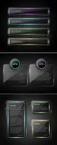 Transparent Website Banners Vector