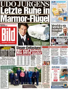 Bild Zeitung vom 09 Mai 2015