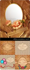 Retro invitation card