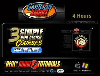 CartoonSmart.com's Three Simple Web Design courses for Flash  [TUTORIAL]