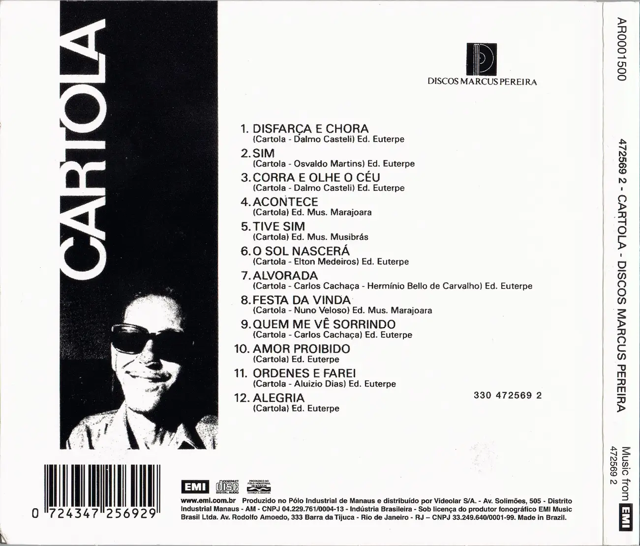 Cartola – Disfarça E Chora Lyrics