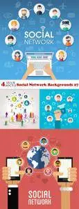 Vectors - Social Network Backgrounds 27