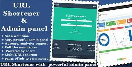 CodeCanyon - URL Shortener with Ads and Powerful Admin Panel v1.8.6 - 9612725