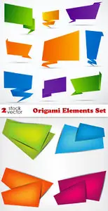 Vectors - Origami Elements Set