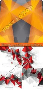 Geometry crystallized vector background