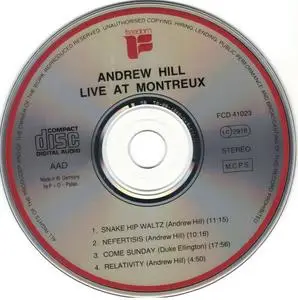 Andrew Hill - Live At Montreux (1975) {Freedom FCD41023 rel 1988}