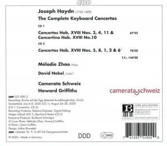 Mélodie Zhao, Howard Griffiths, Camerata Schweiz - Joseph Haydn: Complete Piano Concertos (2020)