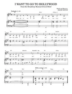 I Want To Go To Hollywood - Death Takes A Holiday Musical, Maury Yeston (Piano Vocal)