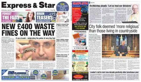 Express and Star Sandwell Edition – January 01, 2020