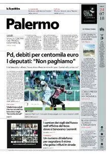 la Repubblica Palermo - 24 Luglio 2018
