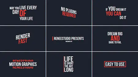 50 Animated Titles - Project for After Effects (VideoHive)