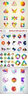 Vectors - Abstract 3D Logo Set 14