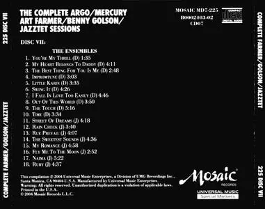 Art Farmer & Benny Golson - The Complete Argo-Mercury Jazztet Sessions (2004) {7CD Set, Mosaic MD7-225 rec 1960-1962}