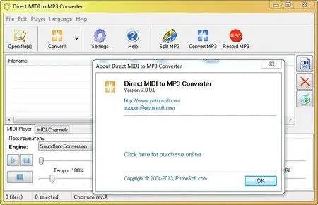 Direct MIDI to MP3 Converter 7.0 Portable