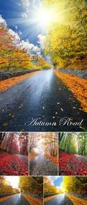 Stock Photo - Autumn Road