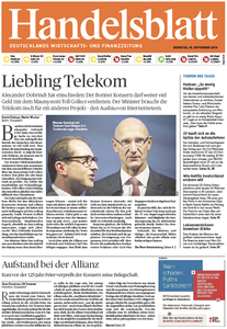 Handelsblatt vom Dienstag, 16. September 2014