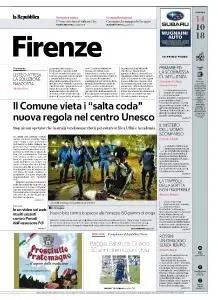 la Repubblica Firenze - 14 Ottobre 2018