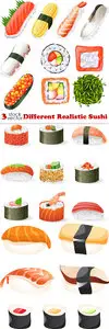 Vectors - Different Realistic Sushi