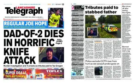 Lancashire Telegraph (Blackburn, Darwen, Hyndburn, Ribble Valley) – October 15, 2018