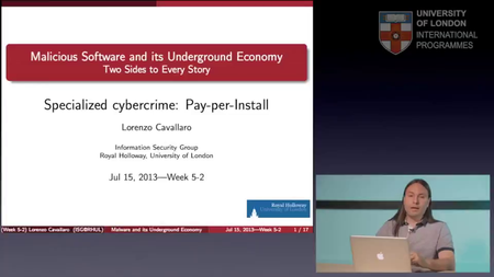 Coursera - Malicious Software and its Underground Economy: Two Sides to Every Story [repost]