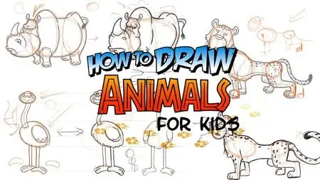 How To Draw ANIMALS for Kids