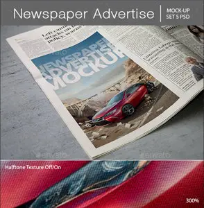 GraphicRiver - Newspaper Advertise Mockup