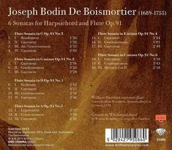 Wilbert Hazelzet, Gerard de Wit - Boismortier: 6 Flute Sonatas, Op. 91 (2016)