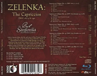 Daniel Abraham, The Bach Sinfonia - Jan Dismas Zelenka: The Capriccios (2012)