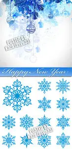 Snowflake & Christmas balls