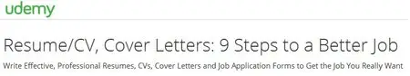 Resume/CV, Cover Letters: 9 Steps to a Better Job