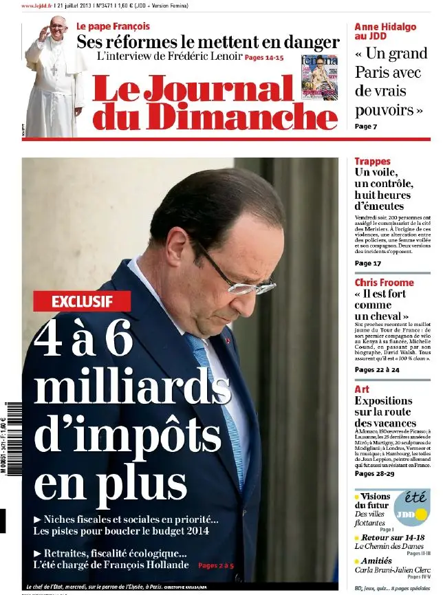 Le Journal du Dimanche - 21 Juillet 2013