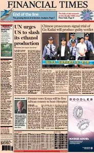 Financial Times Europe August 10 2012