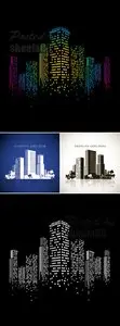 Modern City Backgrounds Vector