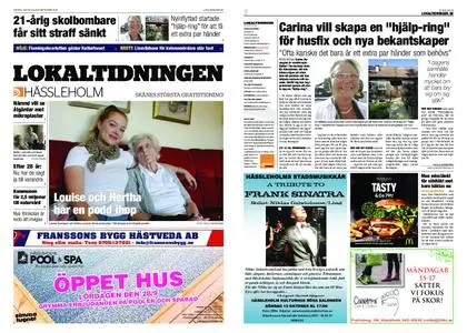 Lokaltidningen Hässleholm – 21 september 2019