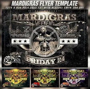 GraphicRiver Mardigras Weekend Flyer Template