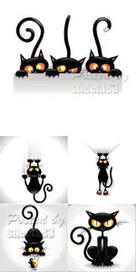 Black Cat Vector