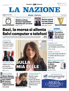 La Nazione Massa Carrara - 13 Aprile 2025