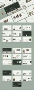 Cream Green Minimalist Compay Profile | 003 AG8Z5NR